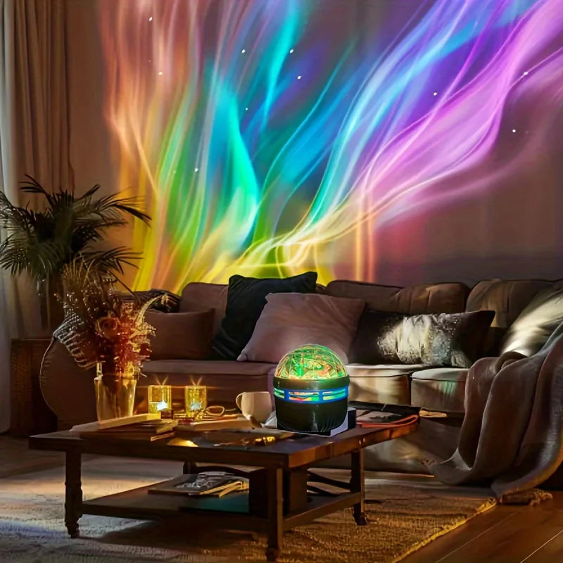 LED Night Light Remote Starry Sky Light RGB Galaxy Starry Sky Light RGB 7Modes USB Plug-In for Kids Room Party Decor Auto Rotate