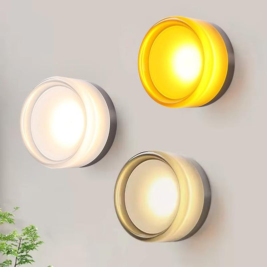 1 Pack LED Wall Light, Modern Acrylic Warm Light for Living Room, Hallway, Bedroom & Closet, Wall Mounted Indoor Decorative Lighting