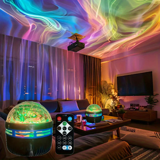 LED Night Light Remote Starry Sky Light RGB Galaxy Starry Sky Light RGB 7Modes USB Plug-In for Kids Room Party Decor Auto Rotate