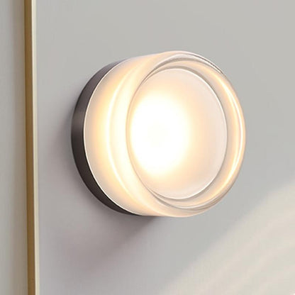 1 Pack LED Wall Light, Modern Acrylic Warm Light for Living Room, Hallway, Bedroom & Closet, Wall Mounted Indoor Decorative Lighting