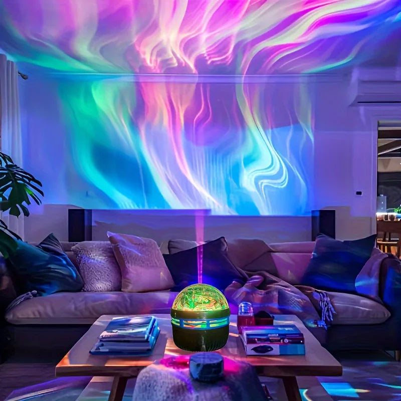 LED Night Light Remote Starry Sky Light RGB Galaxy Starry Sky Light RGB 7Modes USB Plug-In for Kids Room Party Decor Auto Rotate